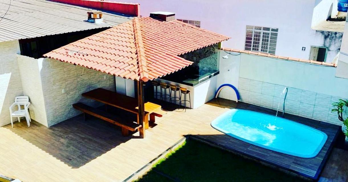 Casa Temporada Com Piscina Villa Vila Velha  Exteriör bild